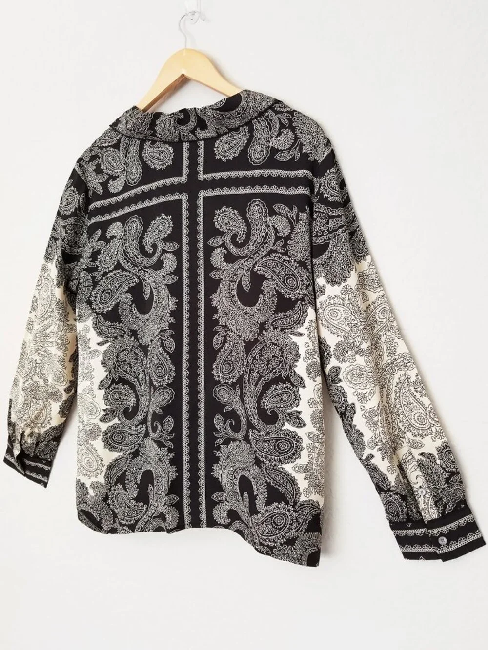 NEW J.CREW Drapey Camp-Collar Shirt M Paisley Scarf Bandana Satin CP645 $145 NWT